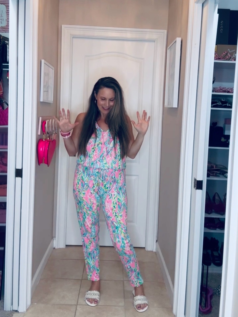 Lilly Pulitzer 
PAULINA JUMPSUIT
UNICORN OF THE SEA SIZE: S